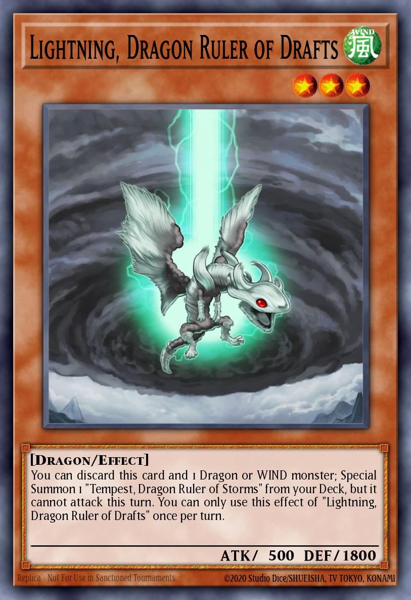 BLMM-EN124 - Lightning, Dragon Ruler of Drafts - Secret Rare - Battles of Legend: Monster Mayhem