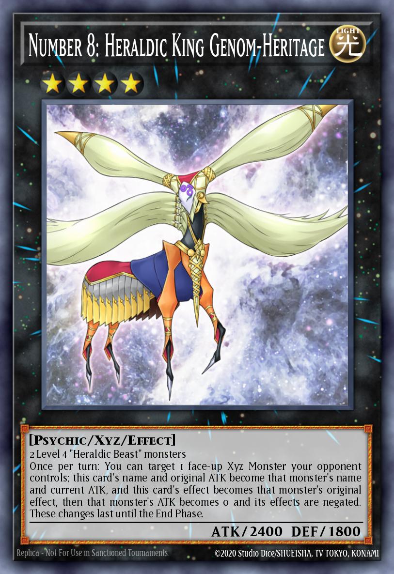 BLMM-EN152 - Number 8: Heraldic King Genom-Heritage - Ultra Rare - Battles of Legend: Monster Mayhem