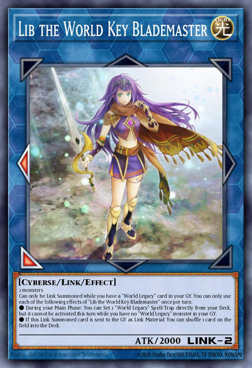 BLMM-EN159 - Lib the World Key Blademaster - Secret Rare - Battles of Legend: Monster Mayhem