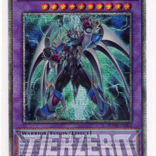 neos fusion monsters BLMR-EN002 - Armed Neos - Quarter Century Secret Rare