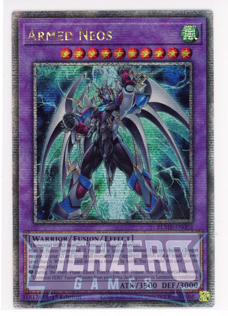 BLMR-EN002 - Armed Neos - Quarter Century Secret Rare - Effect Fusion Monster - Battles of Legend Monstrous Revenge