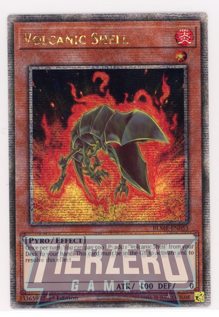 BLMR-EN053 - Volcanic Shell - Quarter Century Secret Rare - Effect Monster - Battles of Legend Monstrous Revenge