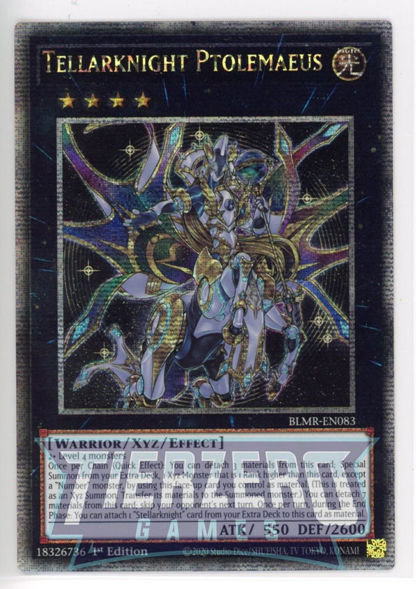 BLMR-EN083 - Tellarknight Ptolemaeus - Quarter Century Secret Rare - Effect Xyz Monster - Battles of Legend Monstrous Revenge