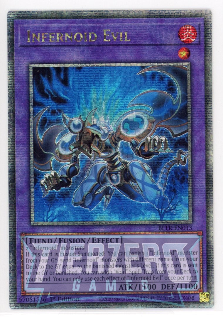 BLTR-EN013 - Infernoid Evil - Quarter Century Secret Rare - Effect Fusion Monster - Battles of Legend Terminal Revenge