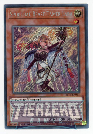 BLTR-EN017 - Spiritual Beast Tamer Lara - Secret Rare - Battles of Legend: Terminal Revenge