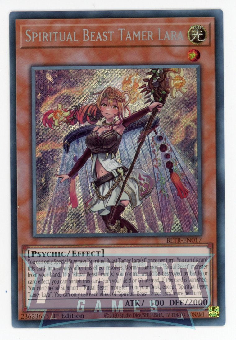 BLTR-EN017 - Spiritual Beast Tamer Lara - Secret Rare - Effect Monster - Battles of Legend Terminal Revenge