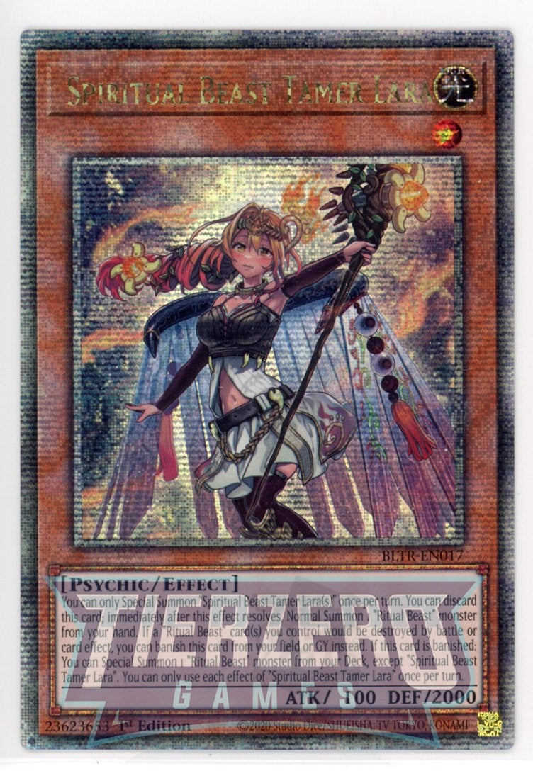 BLTR-EN017 - Spiritual Beast Tamer Lara - Quarter Century Secret Rare - Effect Monster - Battles of Legend Terminal Revenge