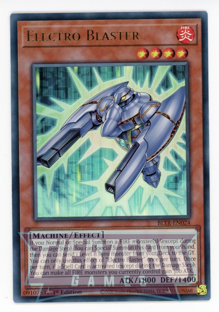 BLTR-EN024 - Electro Blaster - Ultra Rare - Effect Monster - Battles of Legend Terminal Revenge