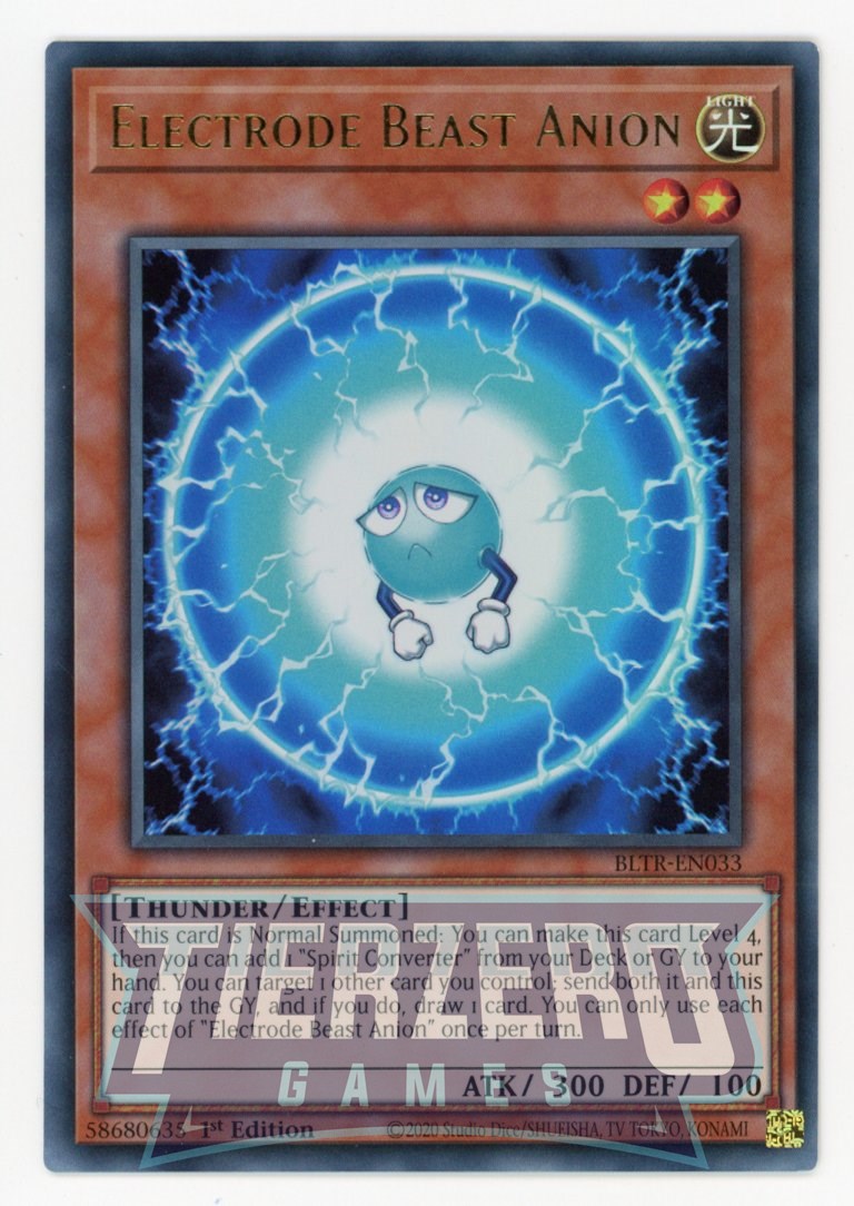 BLTR-EN033 - Electrode Beast Anion - Ultra Rare - Effect Monster - Battles of Legend Terminal Revenge