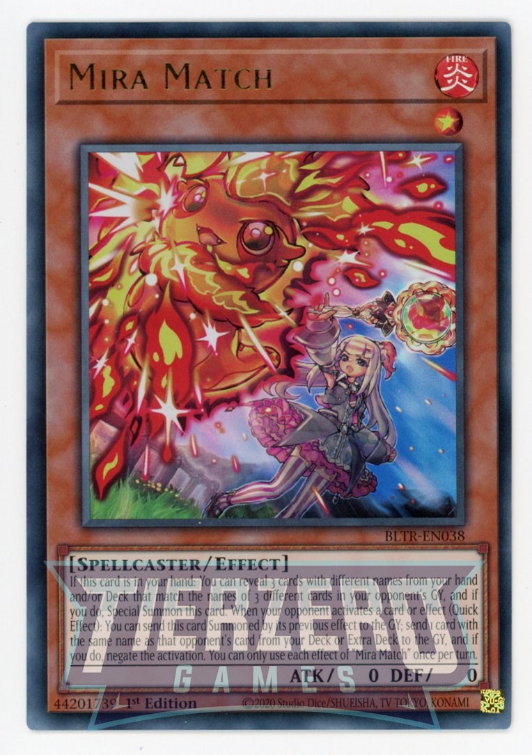 BLTR-EN038 - Mira Match - Ultra Rare - Effect Monster - Battles of Legend Terminal Revenge