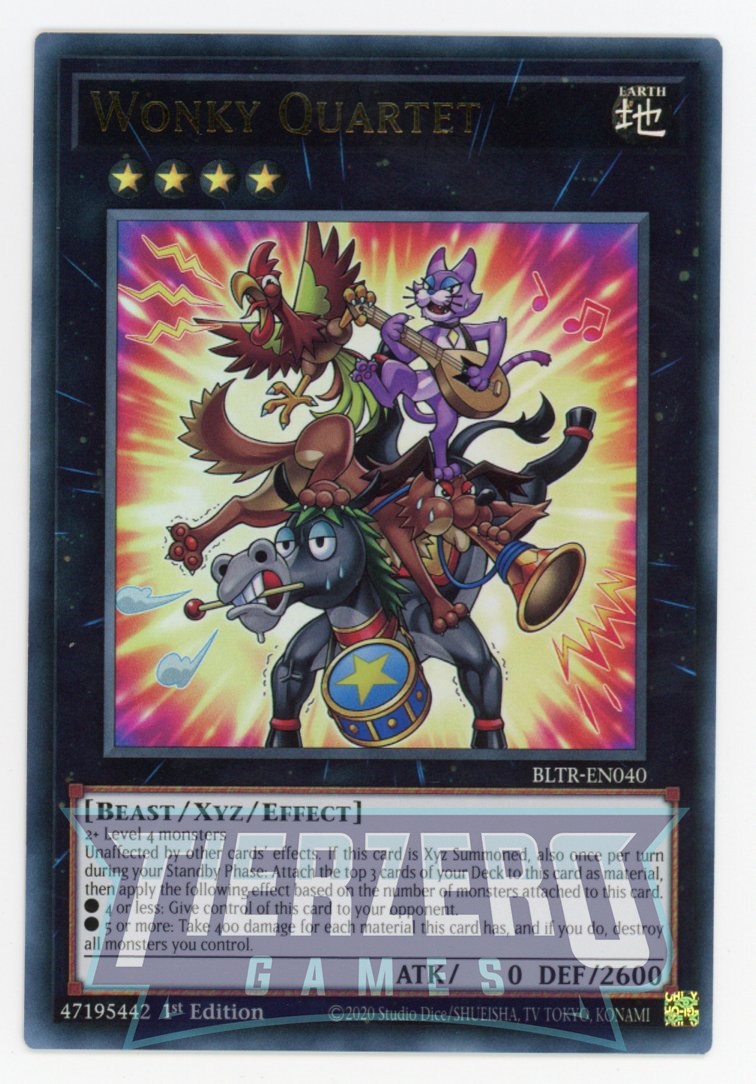 BLTR-EN040 - Wonky Quartet - Ultra Rare - Effect Xyz Monster - Battles of Legend Terminal Revenge