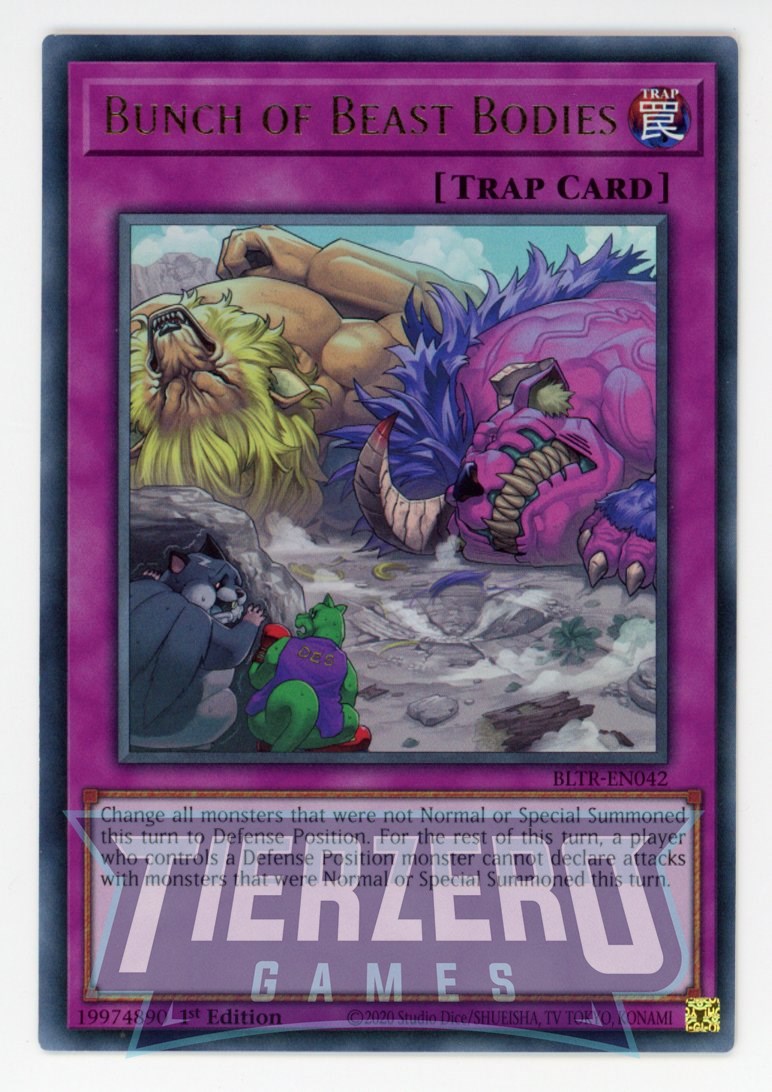 BLTR-EN042 - Bunch of Beast Bodies - Ultra Rare - Normal Trap - Battles of Legend Terminal Revenge