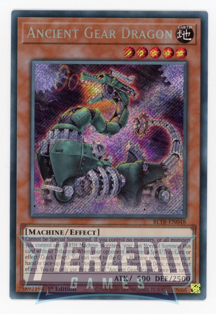 BLTR-EN048 - Ancient Gear Dragon - Secret Rare - Effect Monster - Battles of Legend Terminal Revenge