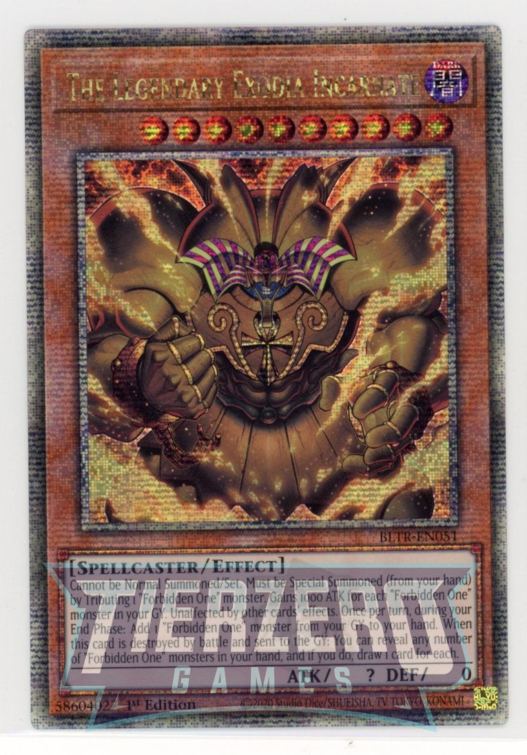 BLTR-EN051 - The Legendary Exodia Incarnate - Quarter Century Secret Rare - Effect Monster - Battles of Legend Terminal Revenge