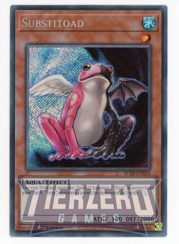 BLTR-EN054 - Substitoad - Secret Rare - Battles of Legend: Terminal Revenge