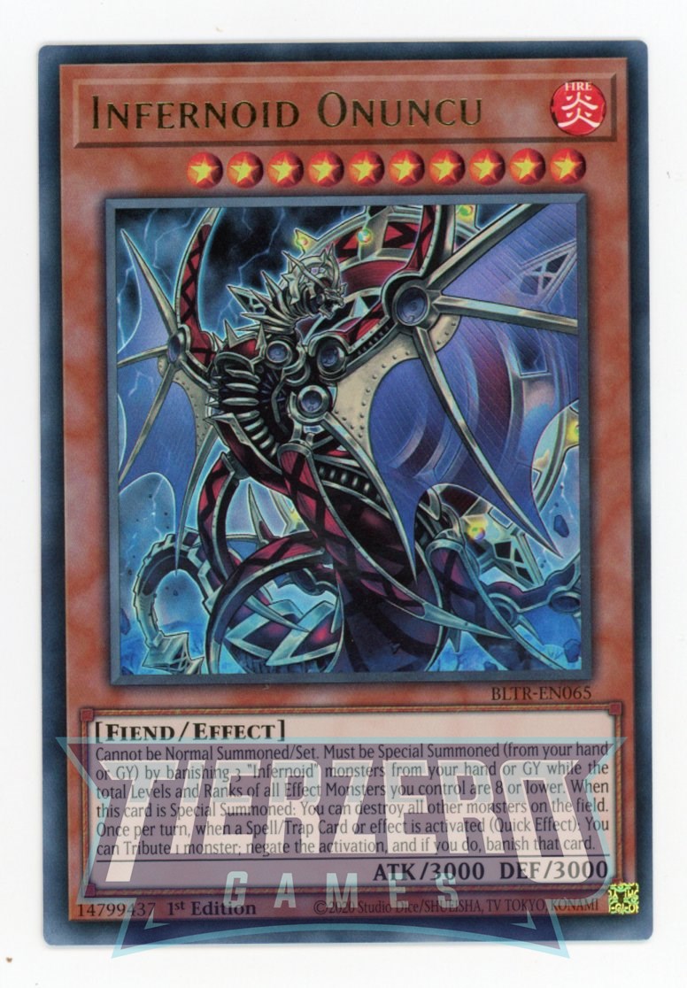 BLTR-EN065 - Infernoid Onuncu - Ultra Rare - Effect Monster - Battles of Legend Terminal Revenge