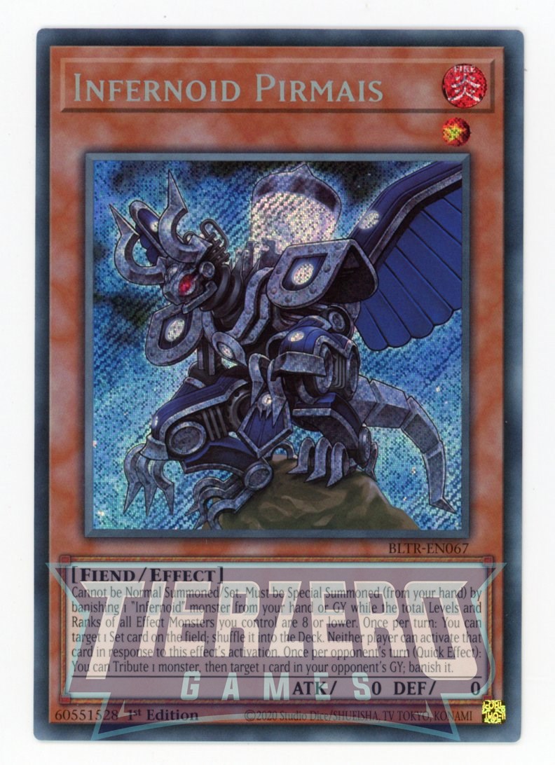 BLTR-EN067 - Infernoid Pirmais - Secret Rare - Effect Monster - Battles of Legend Terminal Revenge