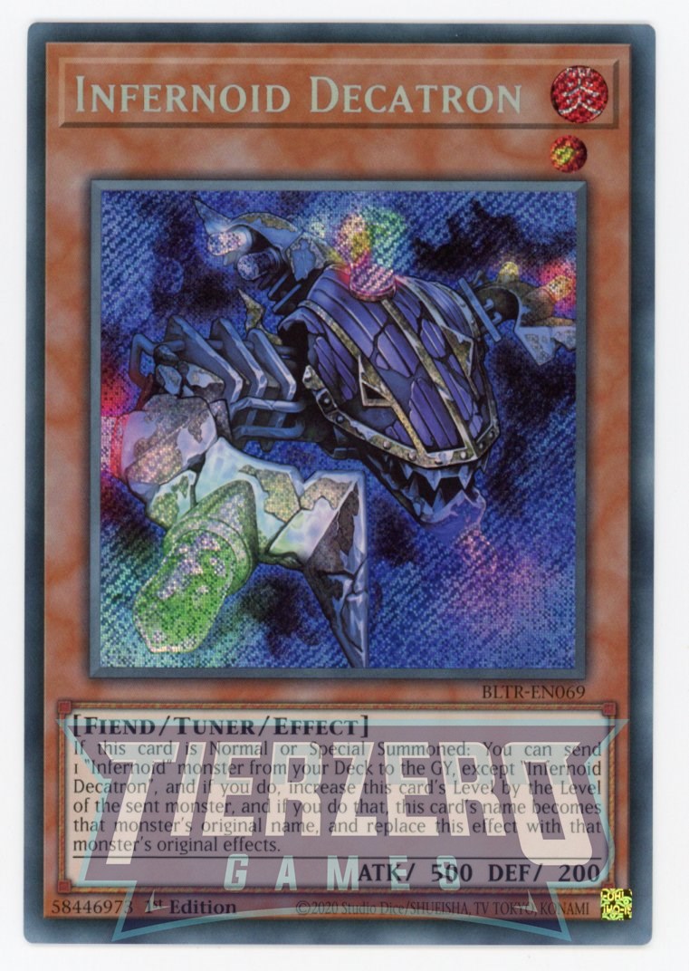 BLTR-EN069 - Infernoid Decatron - Secret Rare - Effect Tuner monster - Battles of Legend Terminal Revenge