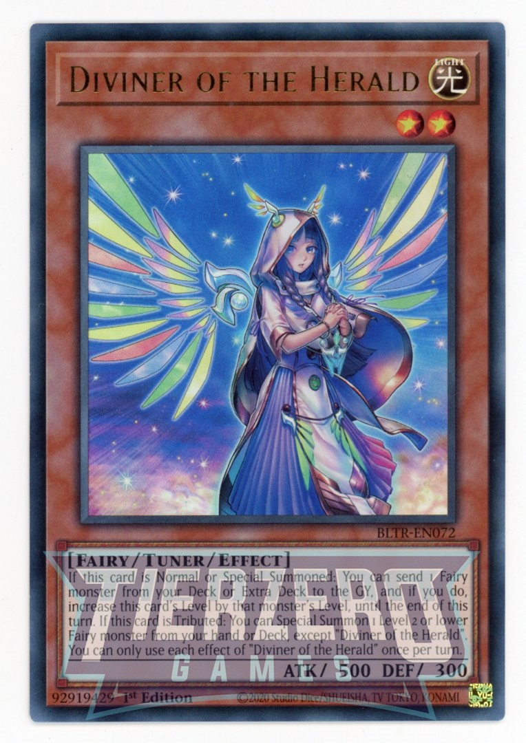 BLTR-EN072 - Diviner of the Herald - Ultra Rare - Effect Tuner monster - Battles of Legend Terminal Revenge