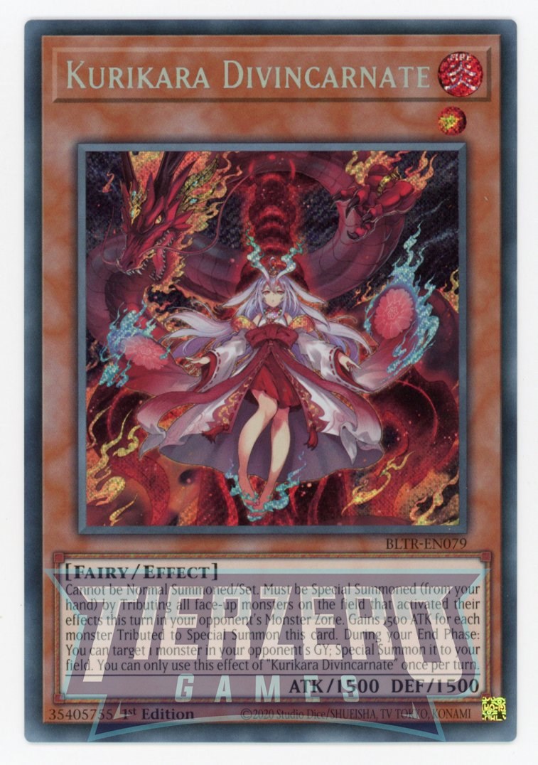 BLTR-EN079 - Kurikara Divincarnate - Secret Rare - Effect Monster - Battles of Legend Terminal Revenge