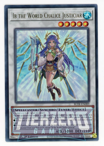 BLTR-EN089 - Ib the World Chalice Justiciar - Ultra Rare - Battles of Legend: Terminal Revenge