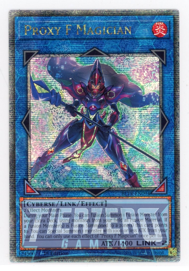 BLTR-EN094 - Proxy F Magician - Quarter Century Secret Rare - Effect Link Monster - Battles of Legend Terminal Revenge