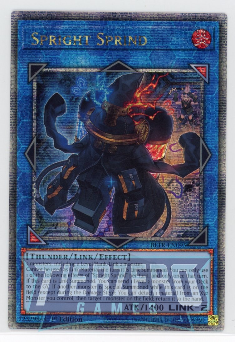 BLTR-EN095 - Spright Sprind - Quarter Century Secret Rare - Effect Link Monster - Battles of Legend Terminal Revenge