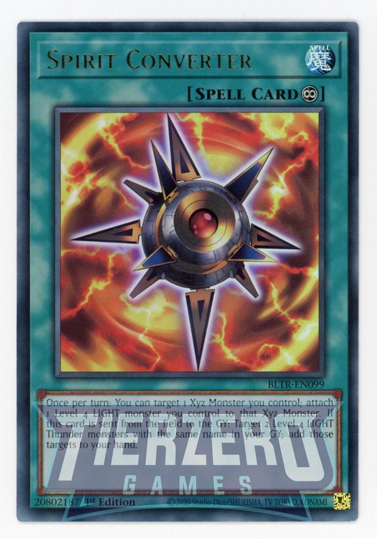 BLTR-EN099 - Spirit Converter - Ultra Rare - Continuous Spell - Battles of Legend Terminal Revenge