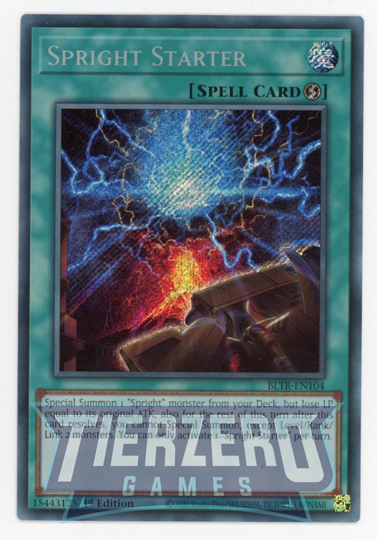 BLTR-EN104 - Spright Starter - Secret Rare - Quick-Play Spell - Battles of Legend Terminal Revenge