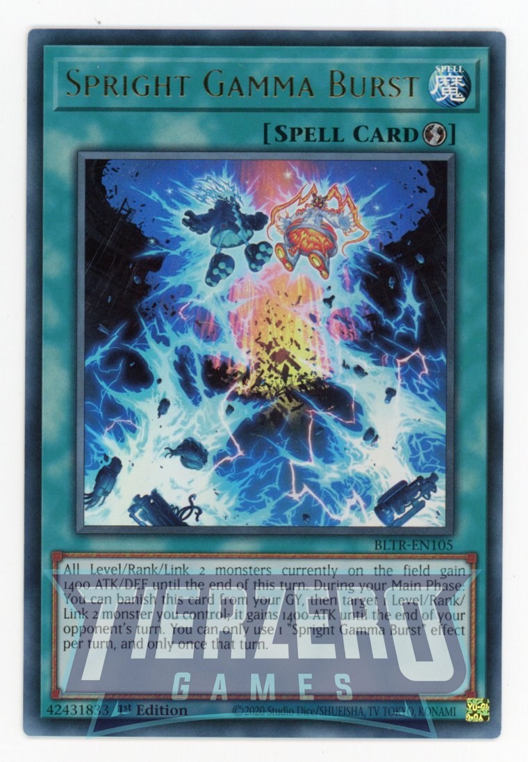 BLTR-EN105 - Spright Gamma Burst - Ultra Rare - Quick-Play Spell - Battles of Legend Terminal Revenge