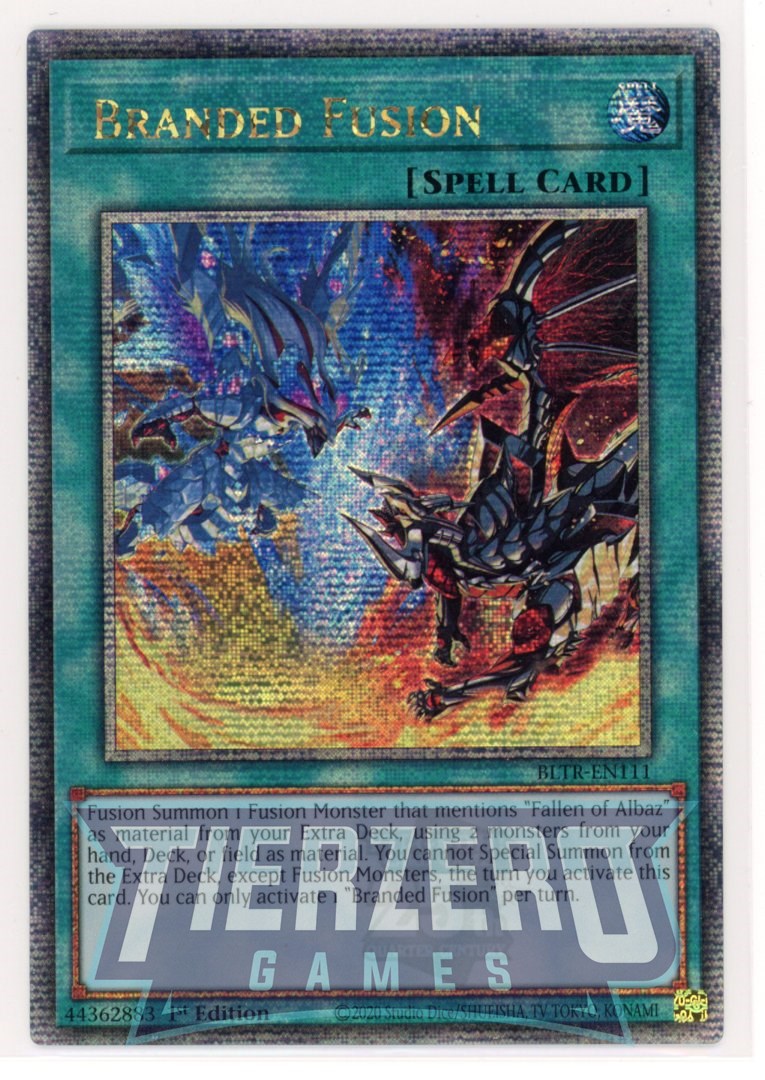 BLTR-EN111 - Branded Fusion - Quarter Century Secret Rare - Normal Spell - Battles of Legend Terminal Revenge