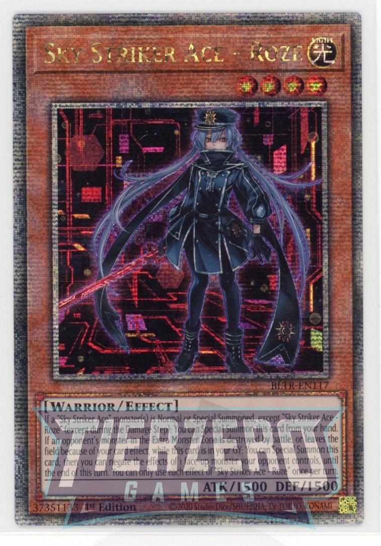 BLTR-EN117 - Sky Striker Ace Roze Alt Art - Quarter Century Secret Rare - - Battles of Legend Terminal Revenge