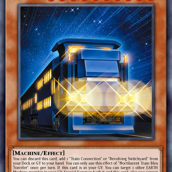 yugioh train cards BLZD-EN007 Night Train Blue Traveler - Super Rare