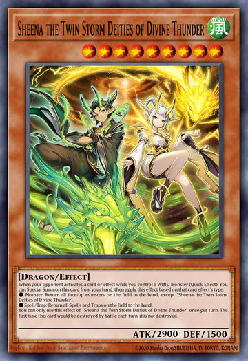 BPRO-EN027 - Shiina the Twin Storm Deities of Divine Thunder - Secret Rare - Burst Protocol