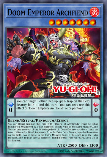 BPRO-EN031 - Archfiend Emperor - Starlight Rare - Burst Protocol