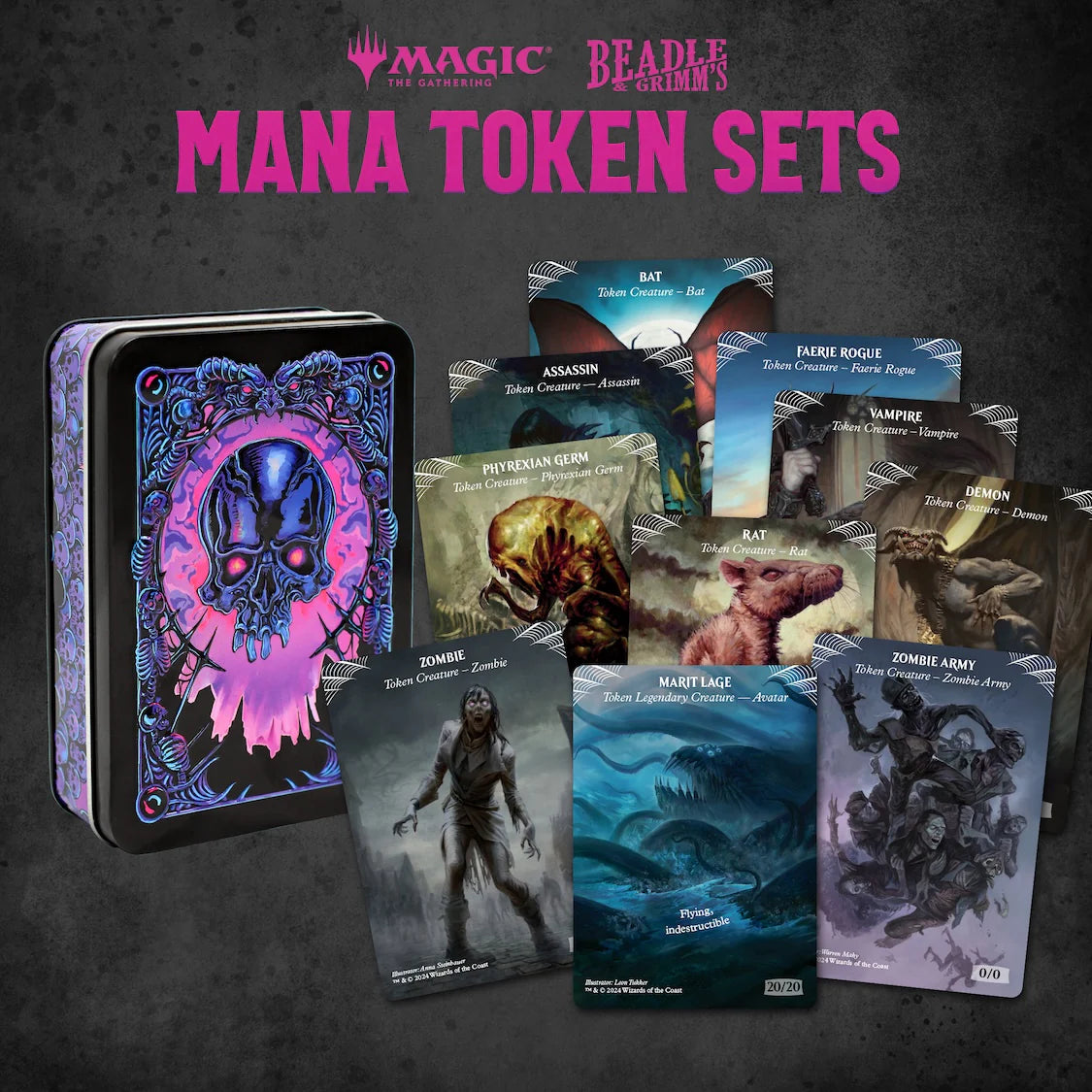 Beadles & Grimm - Black Mana Token Set