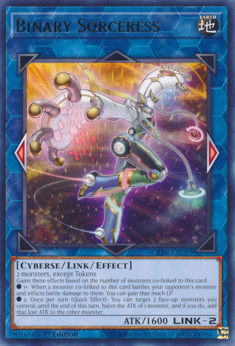 CRBR-EN059 - Binary Sorceress - Rare - Effect Link Monster - Crossover Breakers