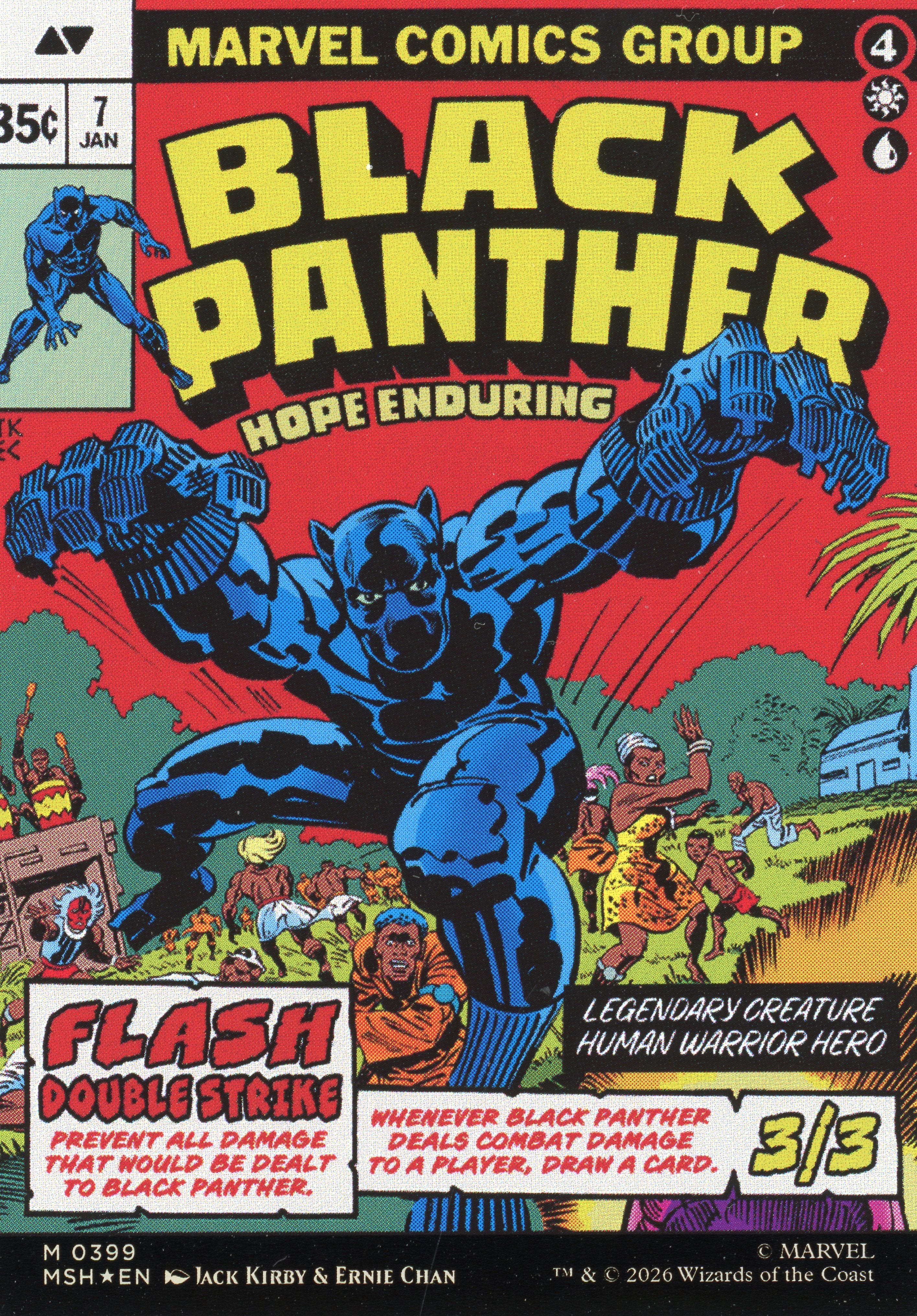 King T'Challa // Black Panther, Hope Enduring - Mythic - Marvel Super Heroes - MSH-0399 (Foil)