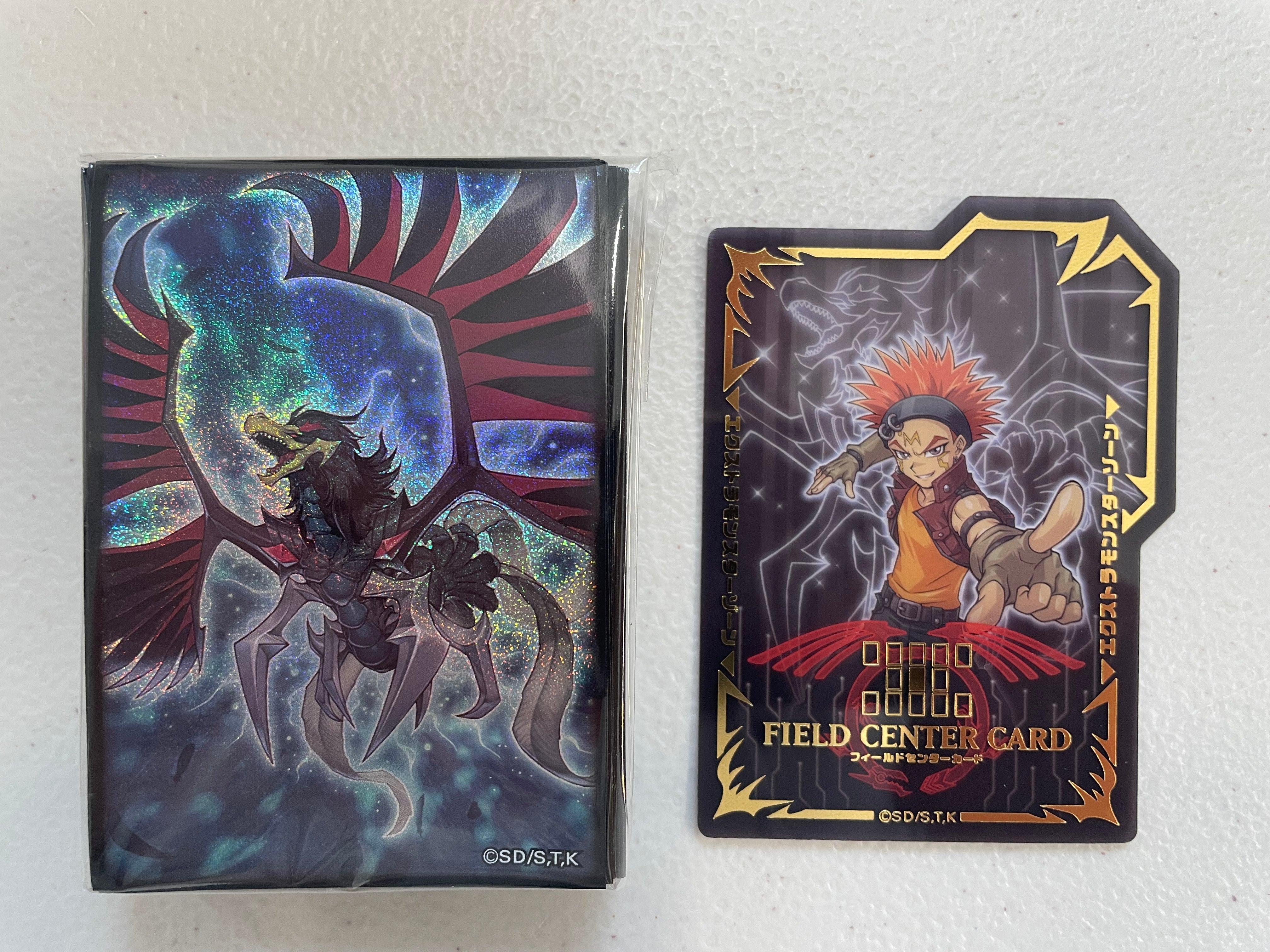 Yugioh OCG Black Winged Dragon & Crow Hogan Sleeves/Field Centre