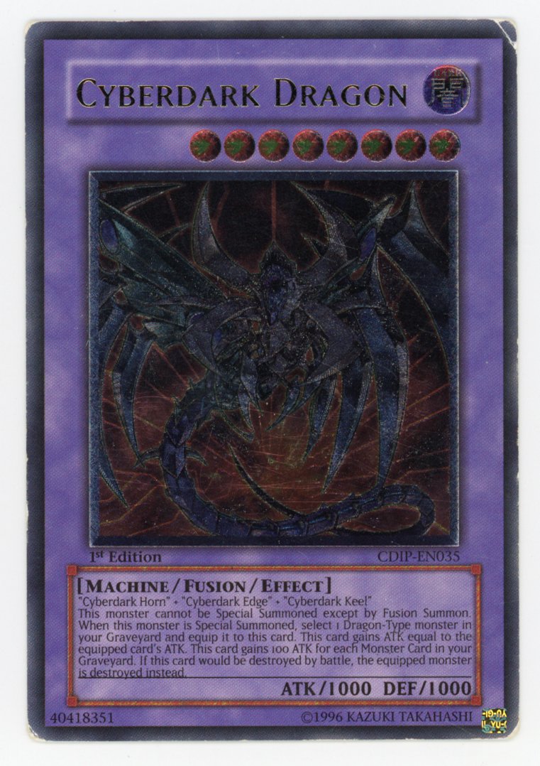 CDIP-EN035 - Cyberdark Dragon - Ultimate Rare - 1st Edition - Cyberdark Impact MP