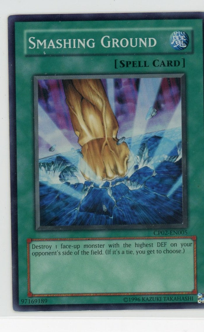 CP02-EN005  - Smashing Ground - Super Rare - Spell Card - Champion Pack 2 LP