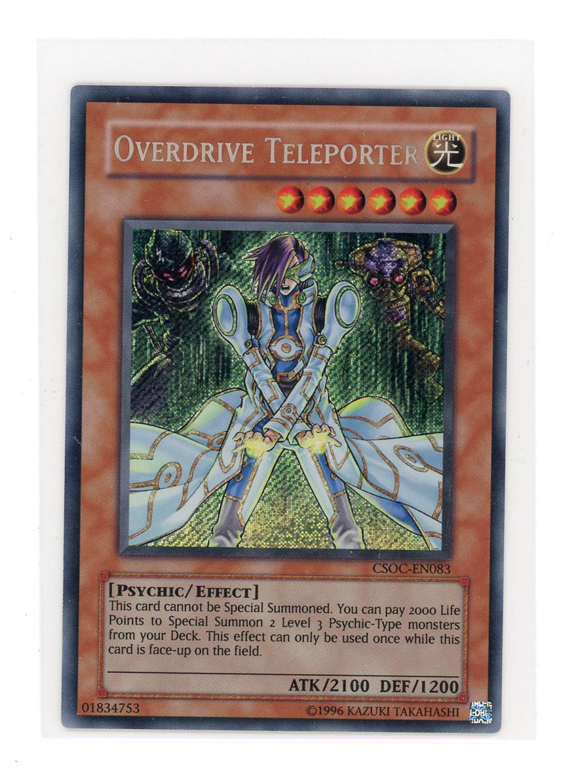 CSOC-EN083 - Overdrive Teleporter - Secret Rare - Crossroads of Chaos NM