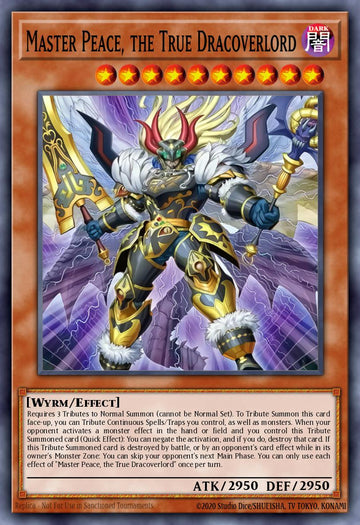 DOOD-EN018 - Master Peace, the True Dracoverlord - Starlight Rare - Doom of Dimensions