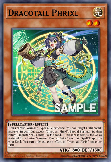 DOOD-EN023 - Dracotail Phrixl - Starlight Rare - Doom of Dimensions
