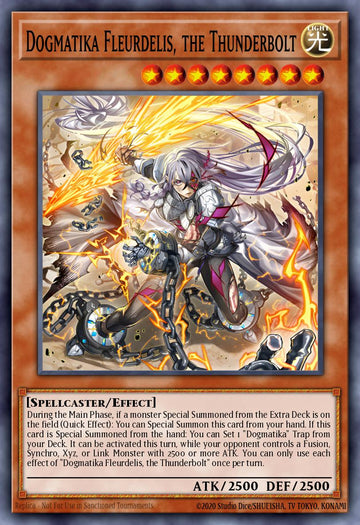 DOOD-EN026 - Dogmatika Fleurdelis, the Thunderbolt - Starlight Rare - Doom of Dimensions