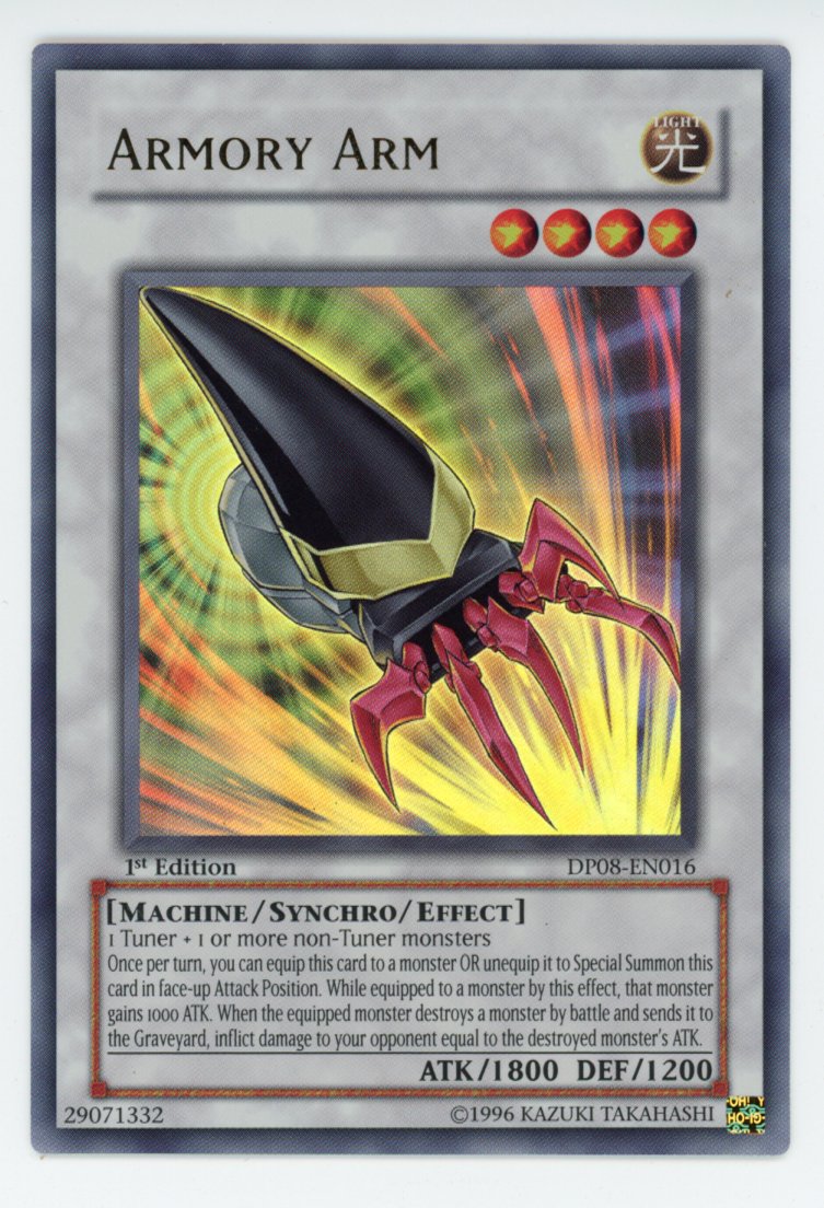 DP08-EN016 - Armory Arm - Ultra Rare - 1st Edition - Duelist Pack 8 NM