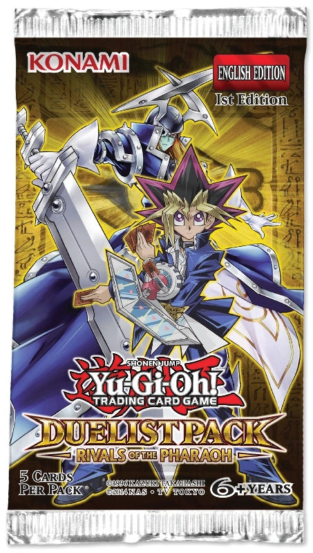 Yugioh Duelist Pack Rivals of Pharaoh 1st Edition Booster Pack EU