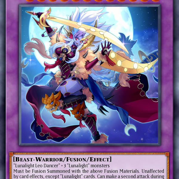 leo yugioh card DUAD-EN030 - Lunalight Liger Dancer - Super Rare