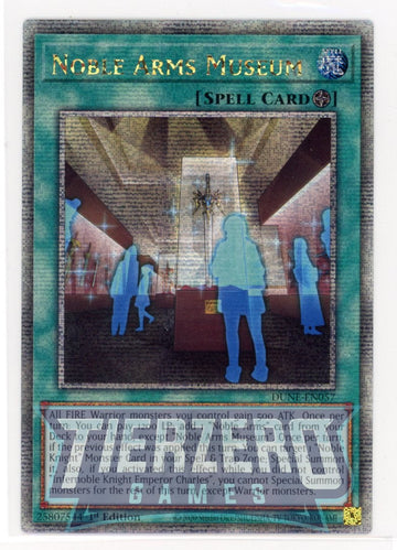 DUNE-EN057 - Noble Arms Museum - Quarter Century Secret Rare - Duelist Nexus