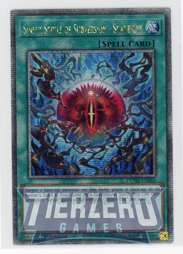 DUNE-EN060 - Sinful Spoils of Subversion - Snake-Eye - Quarter Century Secret Rare - Duelist Nexus